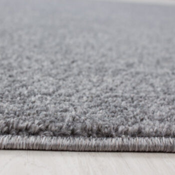 Ayyildiz, Kusový koberec Ata 7000 lightgrey kruh, 160x160 (priemer) kruh, šedá, obývacia izba