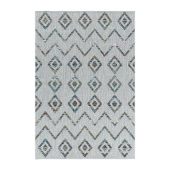 Ayyildiz, Kusový koberec Bahama 5152 Multi – na von aj na doma, 140x200, šedá, chodba / predsieň