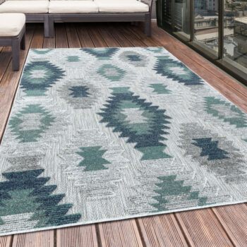 Ayyildiz, Kusový koberec Bahama 5153 Blue – na von aj na doma, 200x290, modrá, chodba / predsieň