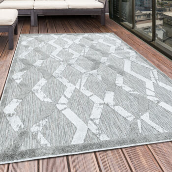 Ayyildiz, Kusový koberec Bahama 5158 Grey – na von aj na doma, 80x250, šedá, chodba / predsieň