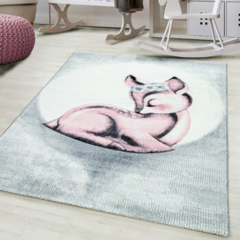 Ayyildiz, Kusový koberec Bambi 850 pink, 80x150, ružová, detská izba