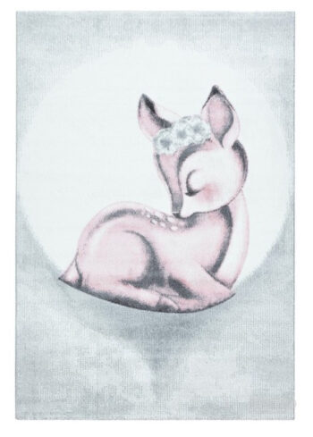 Ayyildiz, Kusový koberec Bambi 850 pink, 80x150, ružová, detská izba