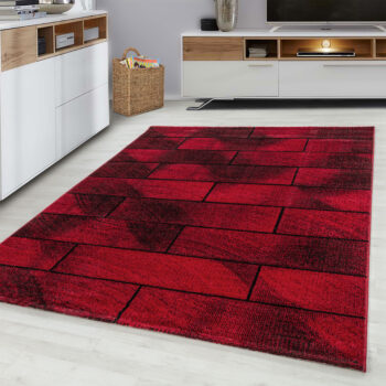 Ayyildiz, Kusový koberec Beta 1110 red, 120x170, červená, chodba / predsieň