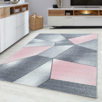 Ayyildiz, Kusový koberec Beta 1120 pink, 80x150, ružová, chodba / predsieň
