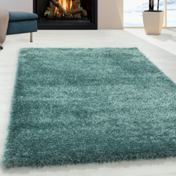 Ayyildiz, Kusový koberec Brilliant Shaggy 4200 Aqua, 80x250, modrá, obývacia izba