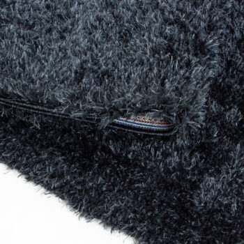 Ayyildiz, Kusový koberec Brilliant Shaggy 4200 Black kruh, 200x200 (priemer) kruh, čierna, obývacia izba