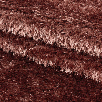 Ayyildiz, Kusový koberec Brilliant Shaggy 4200 Copper kruh, 160x160 (priemer) kruh, hnedá, obývacia izba