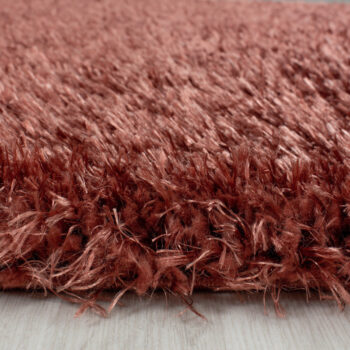 Ayyildiz, Kusový koberec Brilliant Shaggy 4200 Copper kruh, 160x160 (priemer) kruh, hnedá, obývacia izba