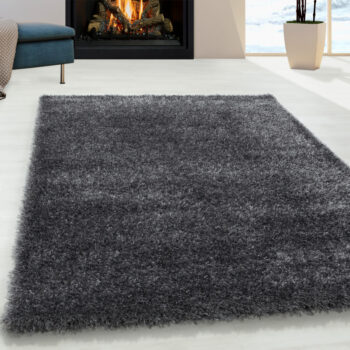 Ayyildiz, Kusový koberec Brilliant Shaggy 4200 Grey, 280x370, šedá, obývacia izba