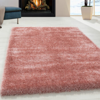 Ayyildiz, Kusový koberec Brilliant Shaggy 4200 Rose, 120x170, ružová, obývacia izba