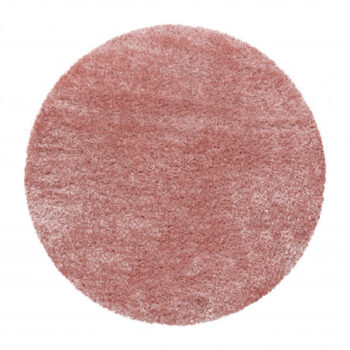 Ayyildiz, Kusový koberec Brilliant Shaggy 4200 Rose kruh, 120x120 (priemer) kruh, ružová, obývacia izba