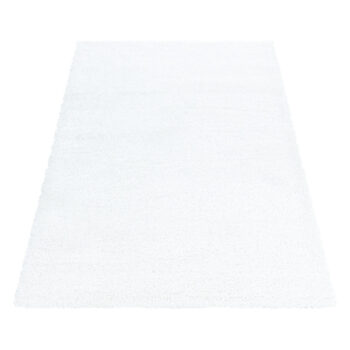 Ayyildiz, Kusový koberec Brilliant Shaggy 4200 Snow, 80x250, biela, obývacia izba