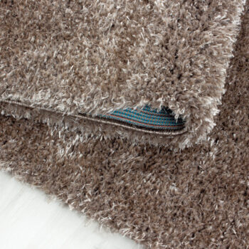 Ayyildiz, Kusový koberec Brilliant Shaggy 4200 Taupe kruh, 120x120 (priemer) kruh, hnedá, obývacia izba