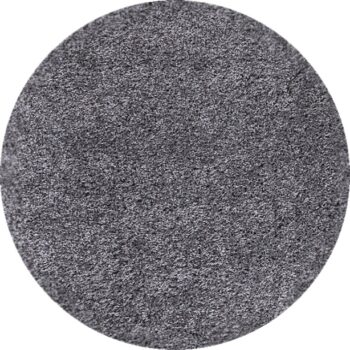 Ayyildiz, Kusový koberec Dream Shaggy 4000 Grey kruh, 120x120 (priemer) kruh, šedá, obývacia izba