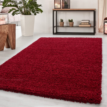Ayyildiz, Kusový koberec Dream Shaggy 4000 Red, 160x230, červená, obývacia izba