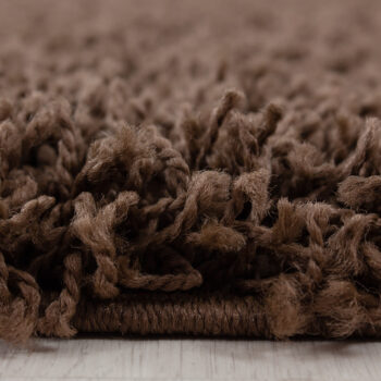 Ayyildiz, Kusový koberec Dream Shaggy 4000 brown, 60x110, hnedá, obývacia izba