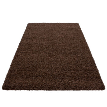 Ayyildiz, Kusový koberec Dream Shaggy 4000 brown, 80x150, hnedá, obývacia izba