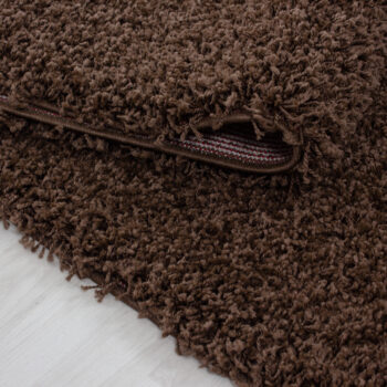 Ayyildiz, Kusový koberec Dream Shaggy 4000 brown, 80x150, hnedá, obývacia izba
