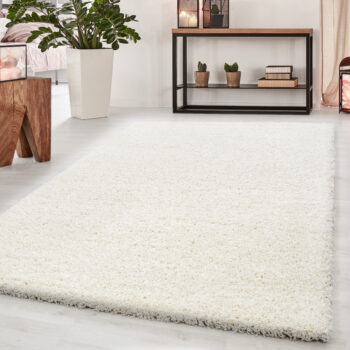 Ayyildiz, Kusový koberec Dream Shaggy 4000 cream, 200x290, biela, obývacia izba