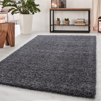Ayyildiz, Kusový koberec Dream Shaggy 4000 grey, 60x110, šedá, obývacia izba