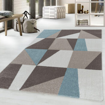 Ayyildiz, Kusový koberec Efor 3716 blue, 80x250, modrá, viacfarebná, obývacia izba