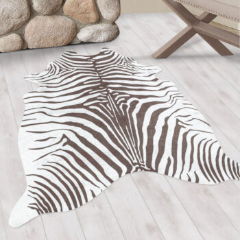 Ayyildiz, Kusový koberec Etosha 4111 brown (tvar kožušiny), 100x135 tvar kožešiny, hnedá, chodba / predsieň