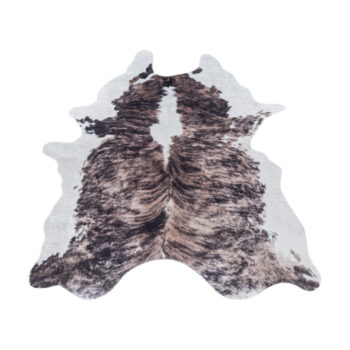 Ayyildiz, Kusový koberec Etosha 4113 brown (tvar kožušiny), 100x135 tvar kožešiny, hnedá, chodba / predsieň