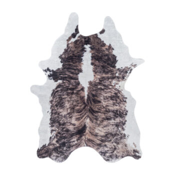 Ayyildiz, Kusový koberec Etosha 4113 brown (tvar kožušiny), 100x135 tvar kožešiny, hnedá, chodba / predsieň