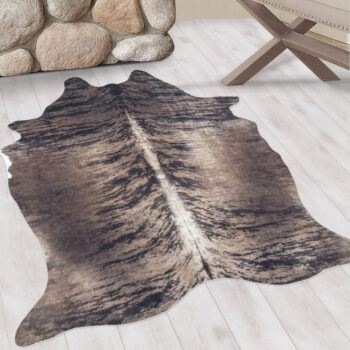 Ayyildiz, Kusový koberec Etosha 4115 brown (tvar kožušiny), 150x200 tvar kožešiny, hnedá, chodba / predsieň