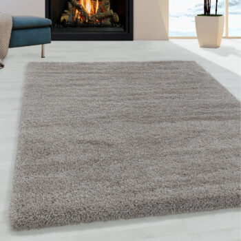 Ayyildiz, Kusový koberec Fluffy Shaggy 3500 beige, 280x370, béžová, obývacia izba