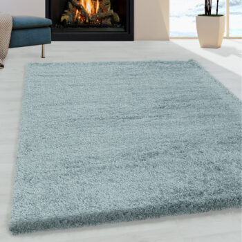 Ayyildiz, Kusový koberec Fluffy Shaggy 3500 blue, 200x290, modrá, obývacia izba