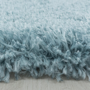 Ayyildiz, Kusový koberec Fluffy Shaggy 3500 blue kruh, 160x160 (priemer) kruh, modrá, obývacia izba