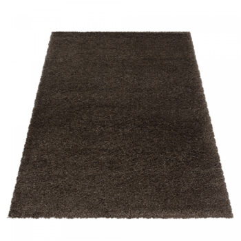 Ayyildiz, Kusový koberec Fluffy Shaggy 3500 brown, 200x290, hnedá, obývacia izba