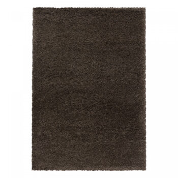 Ayyildiz, Kusový koberec Fluffy Shaggy 3500 brown, 60x110, hnedá, obývacia izba