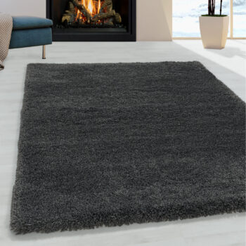 Ayyildiz, Kusový koberec Fluffy Shaggy 3500 grey, 240x340, šedá, obývacia izba