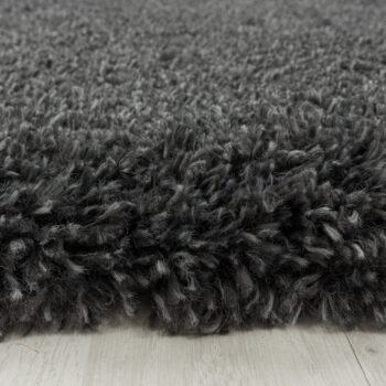 Ayyildiz, Kusový koberec Fluffy Shaggy 3500 grey kruh, 120x120 (priemer) kruh, šedá, obývacia izba