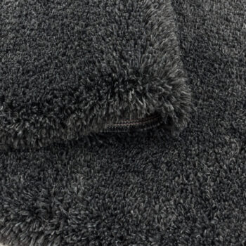 Ayyildiz, Kusový koberec Fluffy Shaggy 3500 grey kruh, 120x120 (priemer) kruh, šedá, obývacia izba