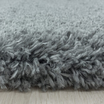 Ayyildiz, Kusový koberec Fluffy Shaggy 3500 light grey kruh, 120x120 (priemer) kruh, šedá, obývacia izba
