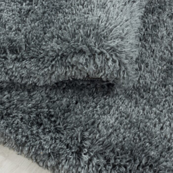 Ayyildiz, Kusový koberec Fluffy Shaggy 3500 light grey kruh, 120x120 (priemer) kruh, šedá, obývacia izba