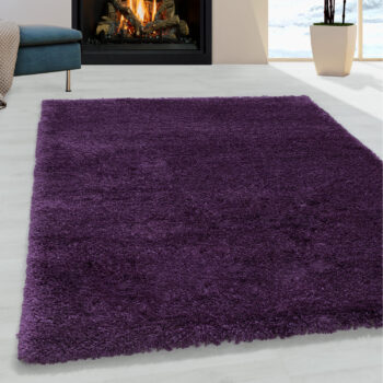 Ayyildiz, Kusový koberec Fluffy Shaggy 3500 lila, 280x370, fialová, obývacia izba