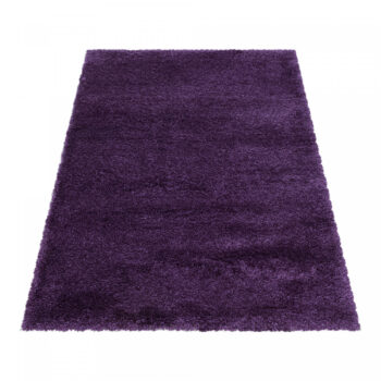 Ayyildiz, Kusový koberec Fluffy Shaggy 3500 lila, 280x370, fialová, obývacia izba