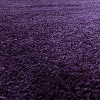 Ayyildiz, Kusový koberec Fluffy Shaggy 3500 lila kruh, 120x120 (priemer) kruh, fialová, obývacia izba