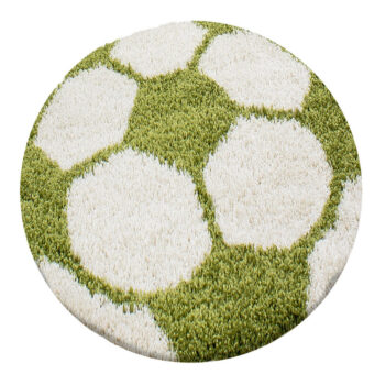 Ayyildiz, Kusový koberec Fun 6001 green, 100x100 (priemer) kruh, zelená, detská izba