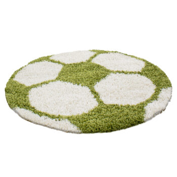 Ayyildiz, Kusový koberec Fun 6001 green, 120x120 (priemer) kruh, zelená, detská izba