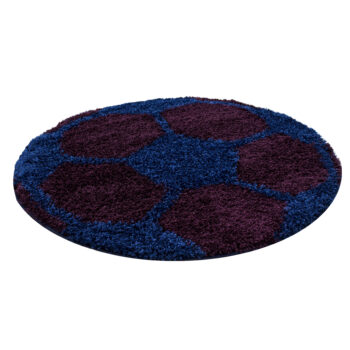 Ayyildiz, Kusový koberec Fun 6001 navy, 100x100 (priemer) kruh, modrá, detská izba