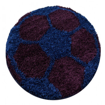 Ayyildiz, Kusový koberec Fun 6001 navy, 100x100 (priemer) kruh, modrá, detská izba