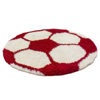 Ayyildiz, Kusový koberec Fun 6001 red, 120x120 (priemer) kruh, červená, detská izba