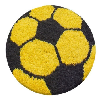Ayyildiz, Kusový koberec Fun 6001 yellow, 100x100 (priemer) kruh, žltá, detská izba