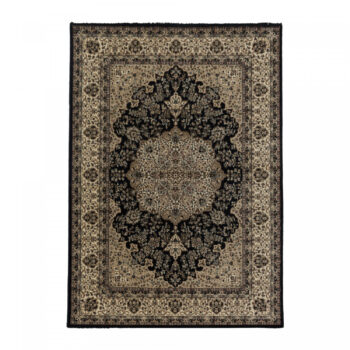 Ayyildiz, Kusový koberec Kashmir 2608 black, 80x150, čierna, chodba / predsieň