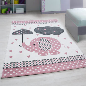 Ayyildiz, Kusový koberec Kids 570 pink, 120x170, ružová, detská izba